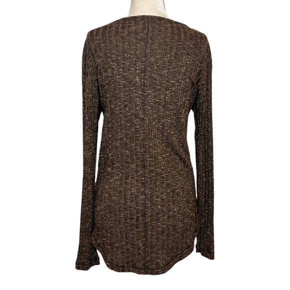 MICHAEL STARS Drapey Long Sleeve Tee. Size OS - Picture 2 of 7